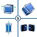Carefree Fish Aquarium Small Super Magentic Cleaner(The Heart of The Ocean) Fish Tank Algae Scraper Fish Bowl Magnet Brush for Glass Tank No Floating