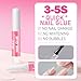MEKK Nail Glue,Super Strong & Long-Lasting Nail Glue for Acrylic Nails,Press Ons&Broken Nails,Professional Adhesive for Nail Art Supplies,0.07OZ/PCS (12PCS)