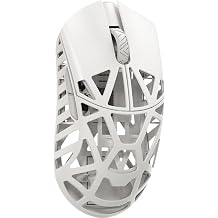 WLMOUSE Beast X Pro Ultra-Light 39g Magnesium Gaming Mouse, PAW3950 HS Sensor, 8K Polling Rate, 30000 DPI,OM & TTC Switches, Customizable Side Panels.Milky WhiteTTC Switch-Side Slits