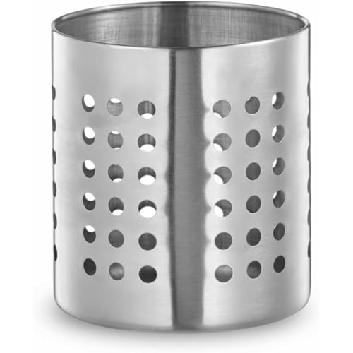PARENCE. - Pot de cuisine en acier inoxydable perforé – 10 x 13 cm – Rangement pratique pour...