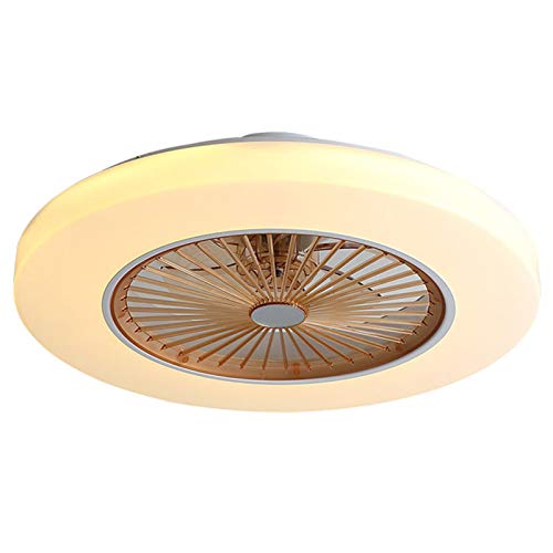 Exclusive Discount 50% Price Gdrasuya10 Ceiling Fans with Light Flush Mount 58cm Modern Invisible LED Ceiling Chandelier Fan Light Remote Control Dimmable Variable Speed Lighting Fixture USA Stock (Gold)