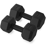 ZENO Dumbbells Pair 15KG | Weights Dumbbells Set | Plastic Dumbbell Pair | Hex Dumbbell For Strength Training, Home Training & Gym | Weights Set | Anti Slip & Anti Roll | 2 X 7.5KG
