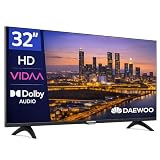 Daewoo 32VB56HV Smart TV 32 Pulgadas HD, HDR10, Dolby Audio, WiFi, HDMI, Diseño Sin Marcos (Frameless), Funciones de accesibilidad, Gama 2026
