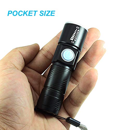 Mini UV Torch USB Rechargeable, BESTSUN LED Black Light Flashlight Ultraviolet Torches Zoomable 395nm Dog Cat Pet Urine Finder Stain Detector Light(Built in Rechargeable Battery) - Image 6