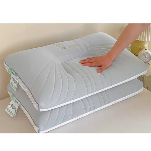 Almohada de látex y seda de hielo alta para dormir miniatura 3