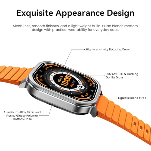 KOSPET Pulse Smart Watch, 1.96" AMOLED Display, 25-Day Battery, Android/iOS - image 7