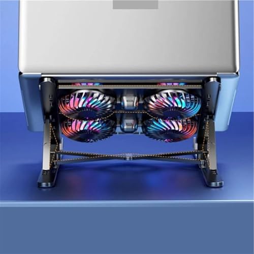 Laptop Cooler,Notebook Fan Stable Stand | Folding, Height Adjustable, Powerful, Silent Laptop Cooling Stand Avoid Overheating - Image 9