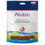 Aqueon Cichlid Food Color Enhancing Pellets, 4-1/2-Ounce