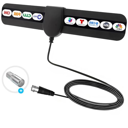Digital Antenna for Smart TV Indoor,360°Reception,Support 4K 1080p, Antennas for
