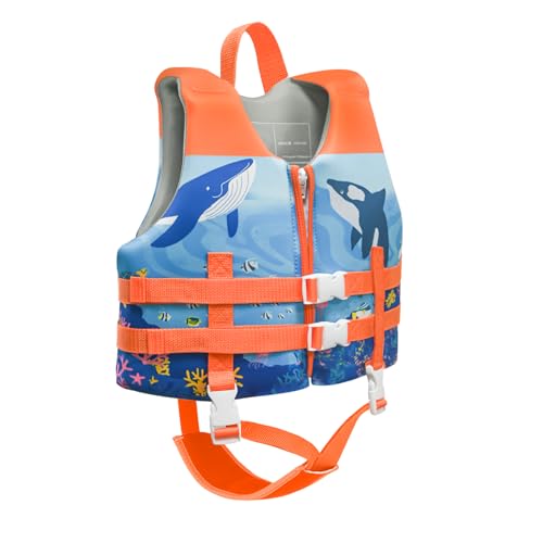 Schwimmhilfe Baby Kinder 1-6 Jahre, Schwimmlernweste für Kleinkinder, Jungen und Mädchen 11-25kg / 24-55lbs, Schwimmen Jacket mit Reißverschluss Einstellbare Schrittgurt Blau Orange Schwimmhilfe Baby Kinder 1-6 Jahre, Schwimmlernweste für Kleinkinder, Jungen und Mädchen 11-25kg / 24-55lbs, Schwimmen Jacket mit Reißverschluss Einstellbare Schrittgurt Blau Orange