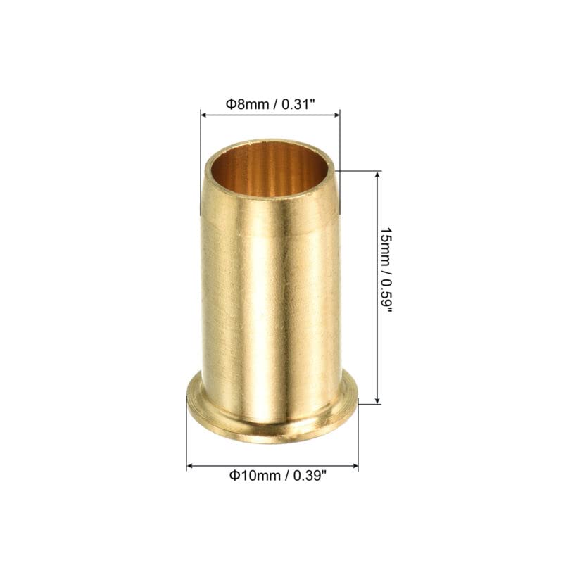 Tool parts 3pcs 8mm Tube Brass Compression for INSErt Tube Support Compression Sleeve Fitting
