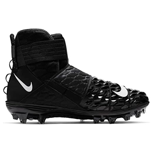 Nike Men's Force Savage Elite 2 Football Cleats (10, Black/White-M)