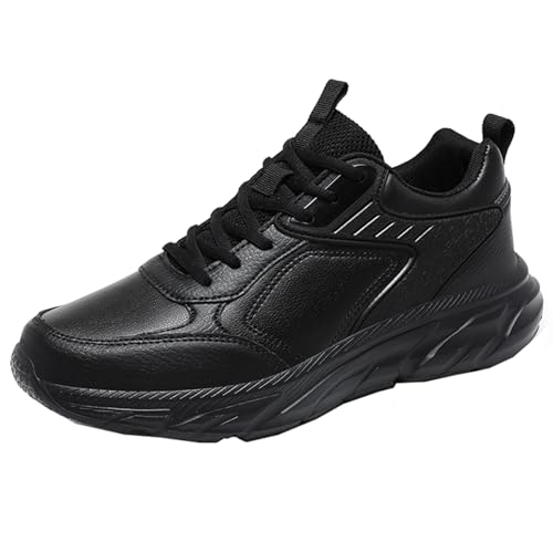 Vrupons Elegante suela suave para hombre, zapatillas resistentes y cómodas para caminar, Negro , 40 EU
