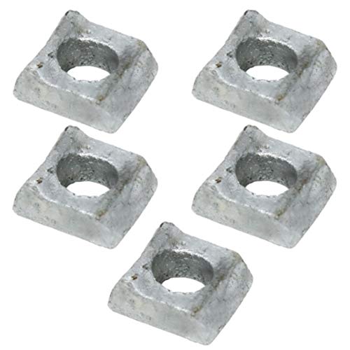 Everbilt 9 16 in. Galvanized Universal Rim Clamps (5 Pack), Heavy Duty Steel Construction with Hot Dipped Galvanized Finish, Designed to Fit Mobile Home Axles That use Lug Bolts or Lug Studs