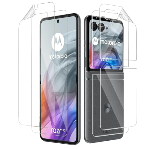 Renwox 1 Set Película Hidrogel de alta Sensibilidad para Motorola Razr 50 5G 6.9' Protector de Pantalla Transparente Flexible a Prueba de Explosiones Desbloquear la Película Hidráulica