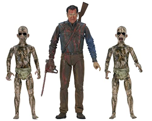 NECA Bloody Ash vs Demon Spawn Action Figure (3 Pack), 7'