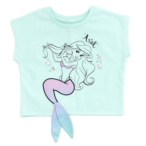 Disney Princess Ariel Girls T-Shirt Toddler to Big Kid Sizes (2T - 10-12)
