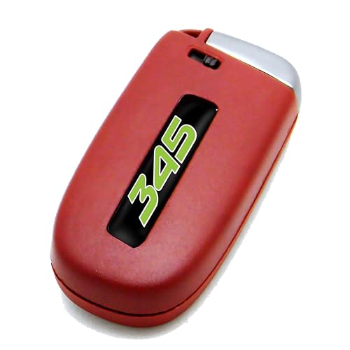 Image of TOOLEPIC for Dodge Challenger Charger Durango and Jeep Grand Cherokee Key fob Badges 2015-2024-Set of 2 - Finest Stickers Inlays Emblems Accessories for 345 Hemi, Ideal for Decals - Sublime Green