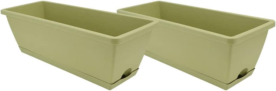 DOITOOL 2pcs Planting Pots Resin Vegetable Planting Basin for Home Gardening Balcony Use Thickened Design for High Rate and for Plant