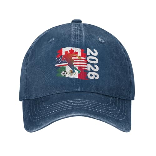 Gorra de aficionados de fútbol Copa 2026 USA México Canadá miniatura 1