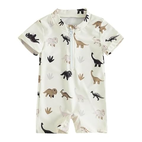 XIXIMAON Toddler Dinosaur Print Jumpsuit Cover