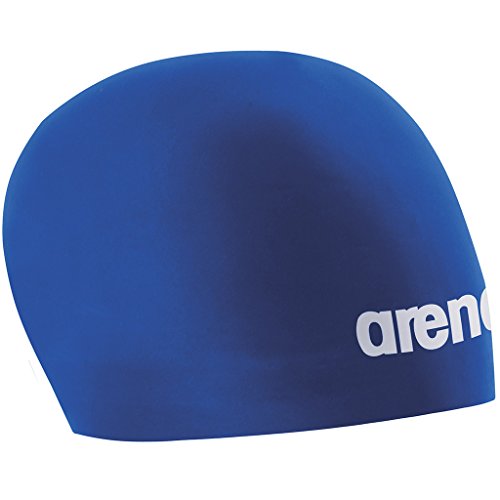 Touca De Natação Adulto 3D Race Arena Azul Silicone