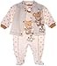 Produktbild La Bortini Strampler Set 50 56 62 68 Erstlingsset Jäckchen Creme Bär Unisex Anzug, Größe: Größe 56