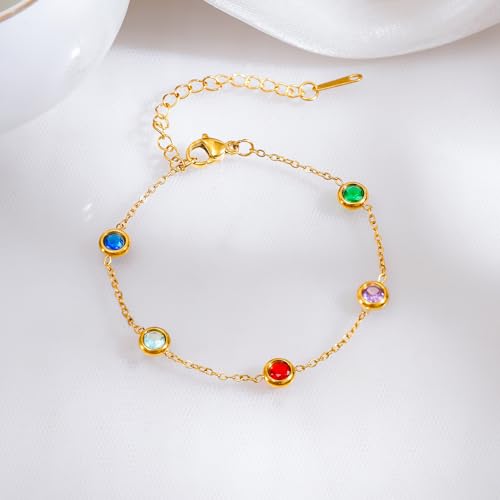 Image of Rubans Demi Fine Stainless Steel Bracelet Waterproof Gift for Women & Girls