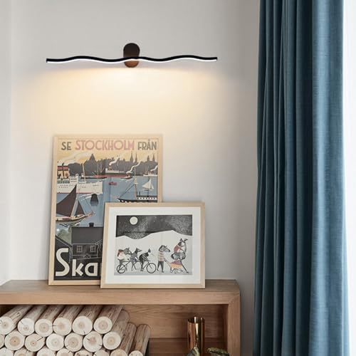 Iluminación de pared moderna para pasillo y dormitorio que resalta cuadros con luz LED blanca 3