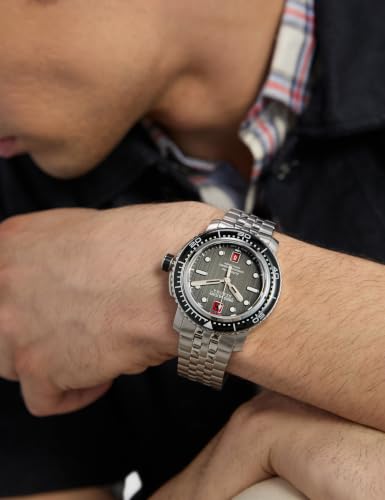 Image of Swiss Military Hanowa SMWGL0002001-SET - Swiss Made Round Black Automatic Watch for Men with Spare Bracelet