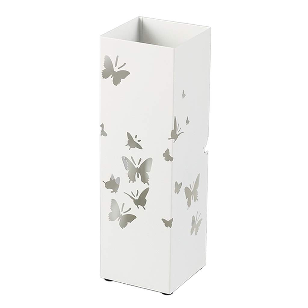Seau de rangement en fer forgé gris anti-gouttes : porte-parapluies d'intérieur au sol
