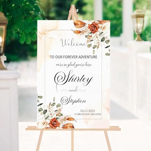 Personalized Wedding Welcome Sign, Editable Template Photo Wedding Welcome Sign, Custom WeDDing Signs, Modern WeDDing Welcome Signs #25