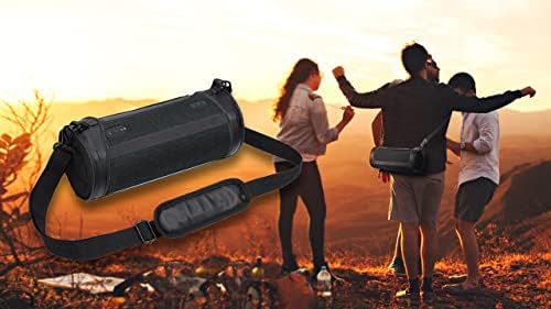Adjustable Shoulder Strap Case for Sony SRS-XG300 Portable Wireless Bluetooth Speaker by Aenllosi (Black,only case)