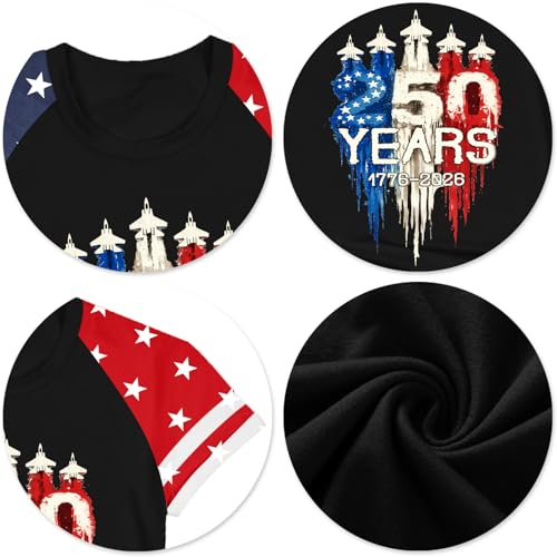 Image of Ithalt Boys Girls USA Shirts Kids 4th of July Shirts American Flag Tshirt Patriotic Top Independence Day Outfit 5-13y