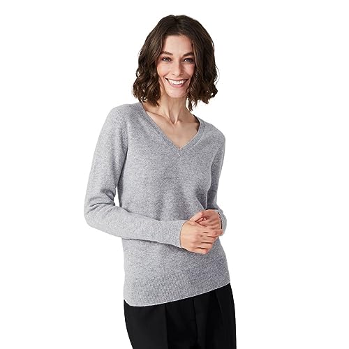 Image of Style Republic Women's 100% Pure Cashmere V-Neck Pullover Sweater