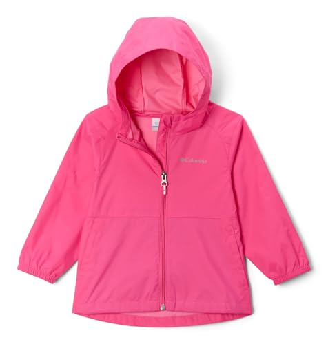 Image of Columbia Youth Girls Toddler Switchback II Rain Jacket, Pink Ice, 4T