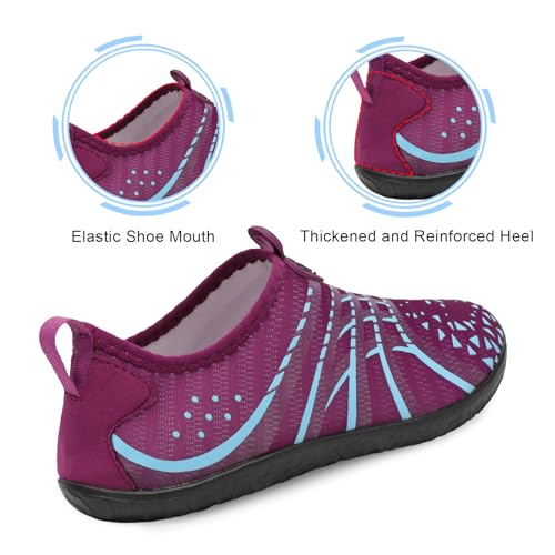 Image of Spesoul Womens and Mens Water Shoes Breathable Quick Dry Soft Barefoot Aqua Socks for Hiking Swim Beach Surf Yoga Sport