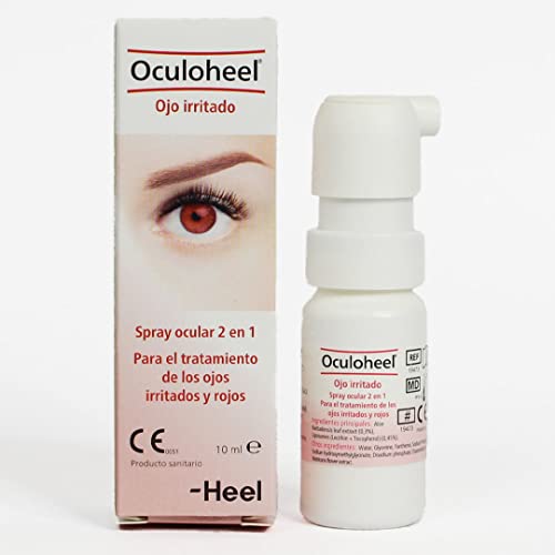 Heel - Oculoheel Colirio Ojos Irritados y Rojos, Spray Ocular, con Aloe Vera, Liposomas, Manzanilla y Suero Fisiológico - Alivia la irritación, picor y enrojecimiento de ojos - Tecnología APF - 10 ml