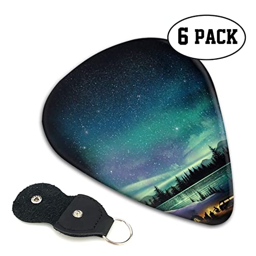 Celestial Night Sky Lot de 6 médiators pour guitare acoustique, guitare électrique, basse, ukulélé – fin, moyen et épais - Les Beatles, Paul McCartney, John Lennon, RIngo Starr, George Harrison Celestial Night Sky Lot de 6 médiators pour guitare acoustique, guitare électrique, basse, ukulélé – fin, moyen et épais – Image 3