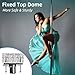PRIOR FITNESS Permanent Fixed Dance Pole Kit, Professional 45mm Spinning & Static Dancing Pole Heavy-Duty Steel Pole Dance for Home, Adjustable Height Excellent for Home Exercise Studio Club Gym