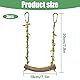 SIXHAOBU 2pcs Wellensittich Spielzeug, Wellensittich Schaukel Naturholz, Vogelspielzeug, Sitzstangen für Vogelkäfige,Klettern Vögel für Haustiere Spielzeug Vogelkäfig Zubehör