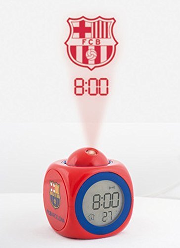RELOJ DESPERTADOR CON PROYECTOR E HIMNO BARÇA, FC BARCELONA, FCB