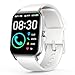 Quican Reloj Inteligente Mujer Con Llamadas - Smartwatch Con Frecuencia Cardíaca, Monitor Sueño, Alexa, Podómetro, Whatsapp - IP68 Impermeable Compatible Con Android iOS (Blanco)