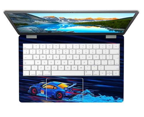 Image of PIXELARTZ Full Body Laptop Skins Sticker Laminated HD Quality Vinyl fits Upto 15.6 inches Compatible with Dell, Lenovo, Acer, HP, Asus -Self-Adhesive (Subaru BRZ)
