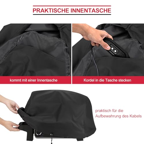Unicook Grillabdeckung Wetterfest für Ninja Woodfire OG700 Series, Grill Abdeckhaube Wasserdicht für Outdoor Tischgrill URBAN Explore PRO, Klein Abdeckung Abdeckplane Schutzhülle Outdoor Küche