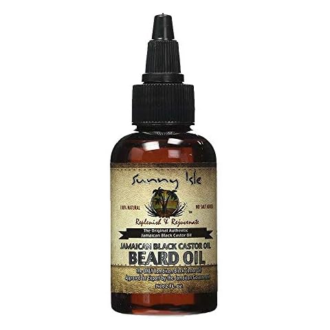 Sunny Isle Natural Jamaican Black Castor Oil Beard Oil 2 oz Cover