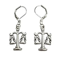 Scale Leverback Earrings, Lawyer Law Student Jewellery, Libra Accessories