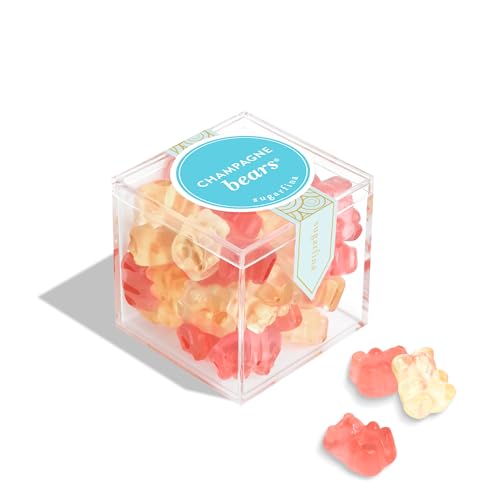 Sugarfina Champagne Bears Small Candy Cube, Gummy Bears, 3.3 oz, 1 Count
