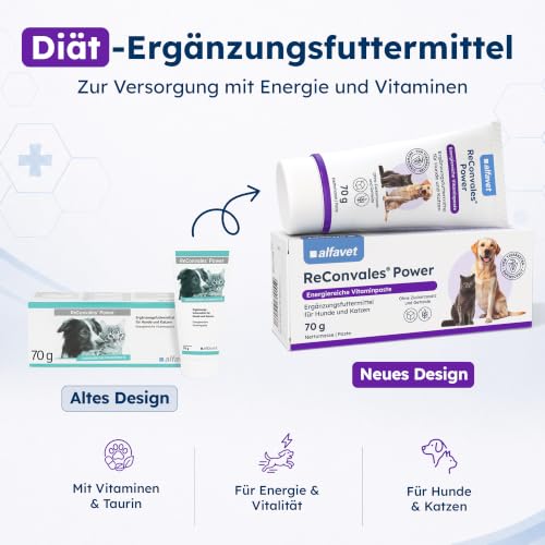 Alfavet ReConvales Power Paste - Ergänzungsfutter für Hund & Katze, 70 g