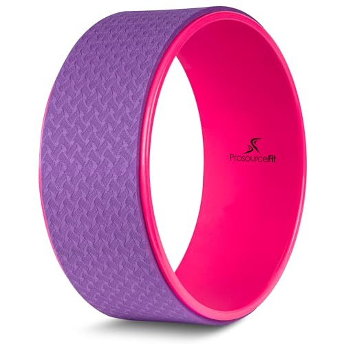 ProsourceFit Yoga Wheel Prop 12” for Improving Yoga Poses, Backbends, Flexibility, Balance, Stretching, Relaxation